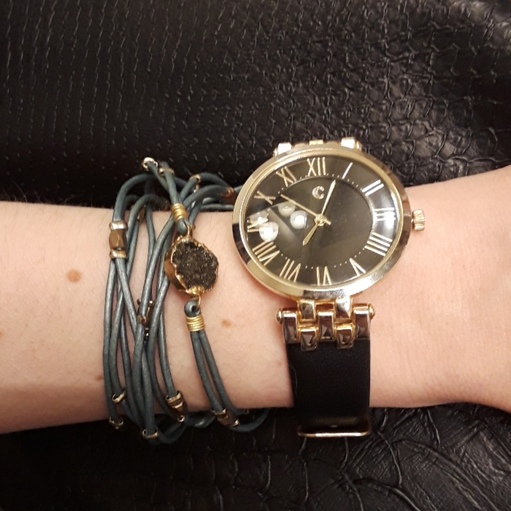 Nakamol Drusy Station Wrap Bracelet